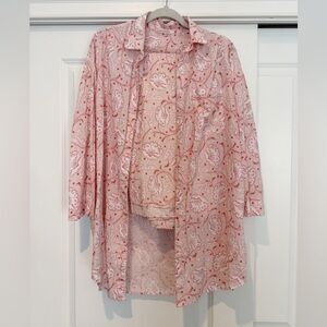 Julia Amory Husband Shirt and Pareo Set